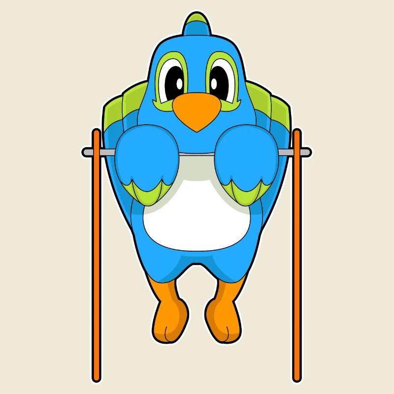 Parrot Bodybuilder Pull-ups