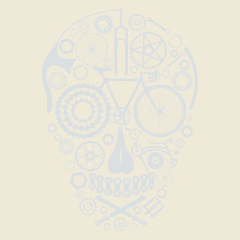 Bicycle Skull light grey