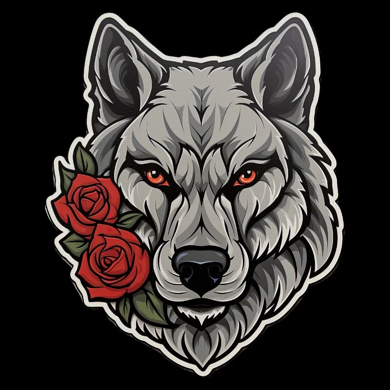 Illustration de la faune de loup gothique