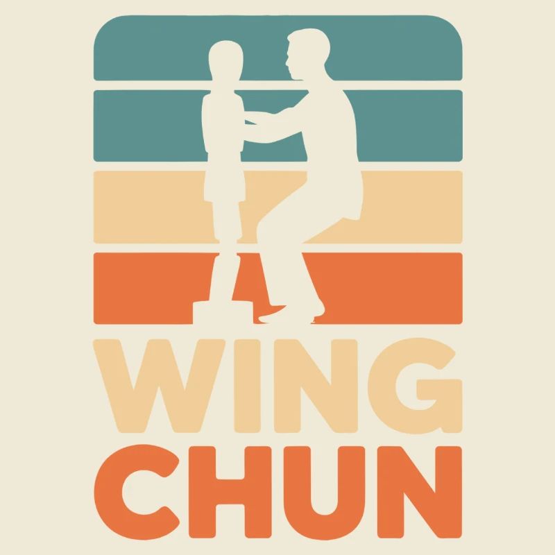 Wing Chun Retro Silhouette
