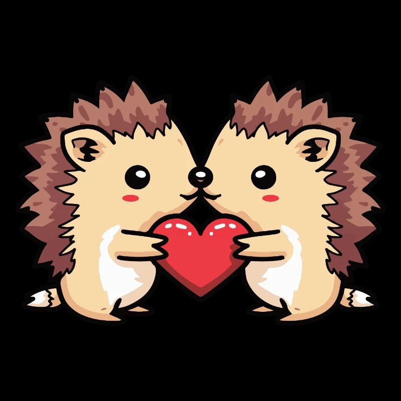 Igel Paar Valentinstag