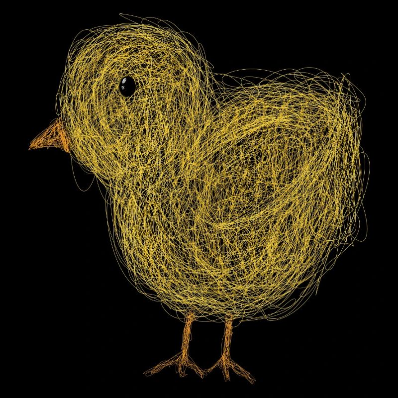 Petit poussin mignon