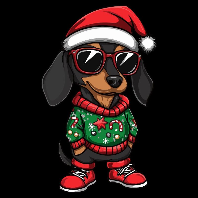 Teckel Chien Noël Noël Teckel