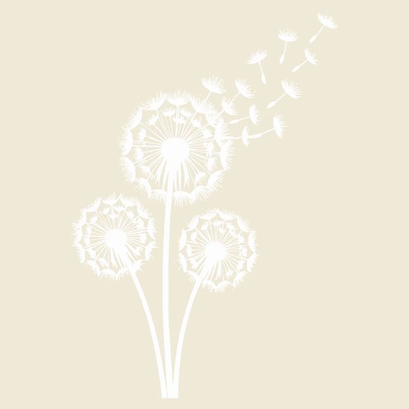 Löwenzahn im Wind Samenflug