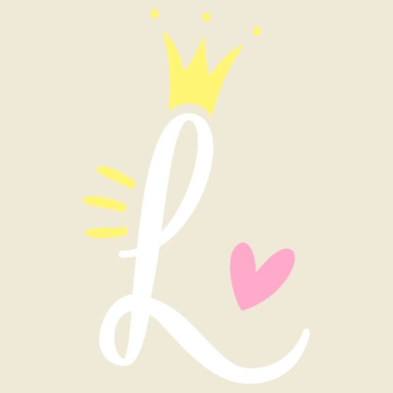 Lettre L Lettre initiale Couronne