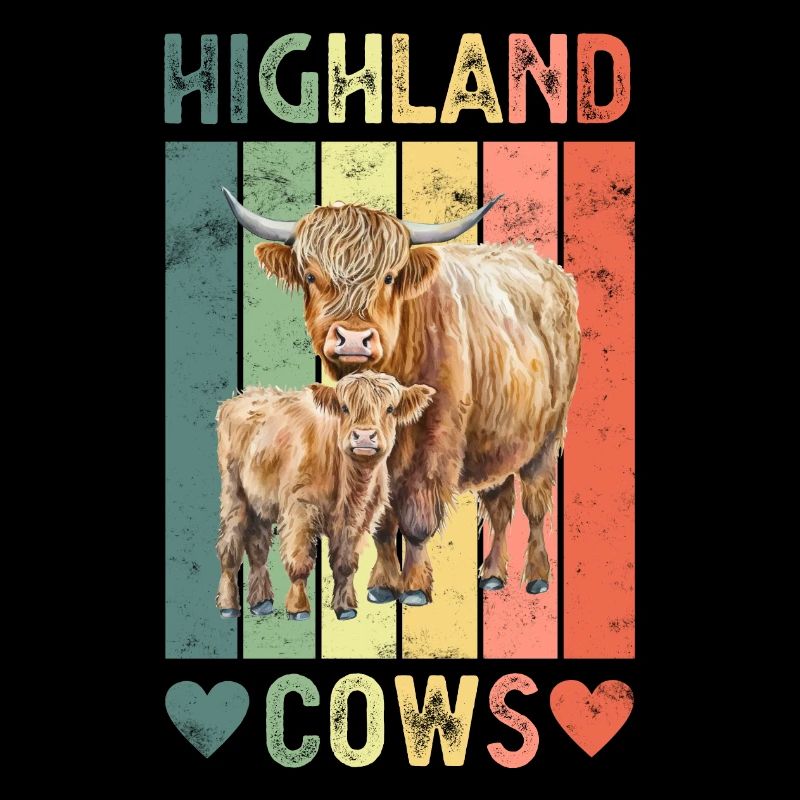 Vache bovine écossaise des Highlands