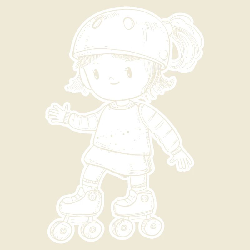 Rollschuhfahrerin