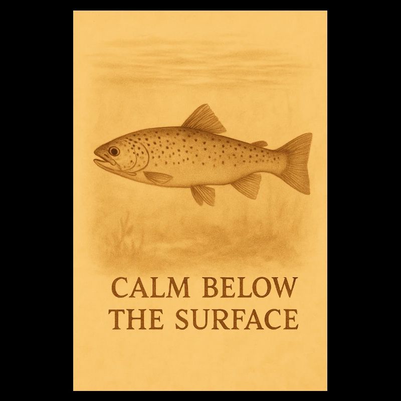 Calm Below the Surface Trout Print