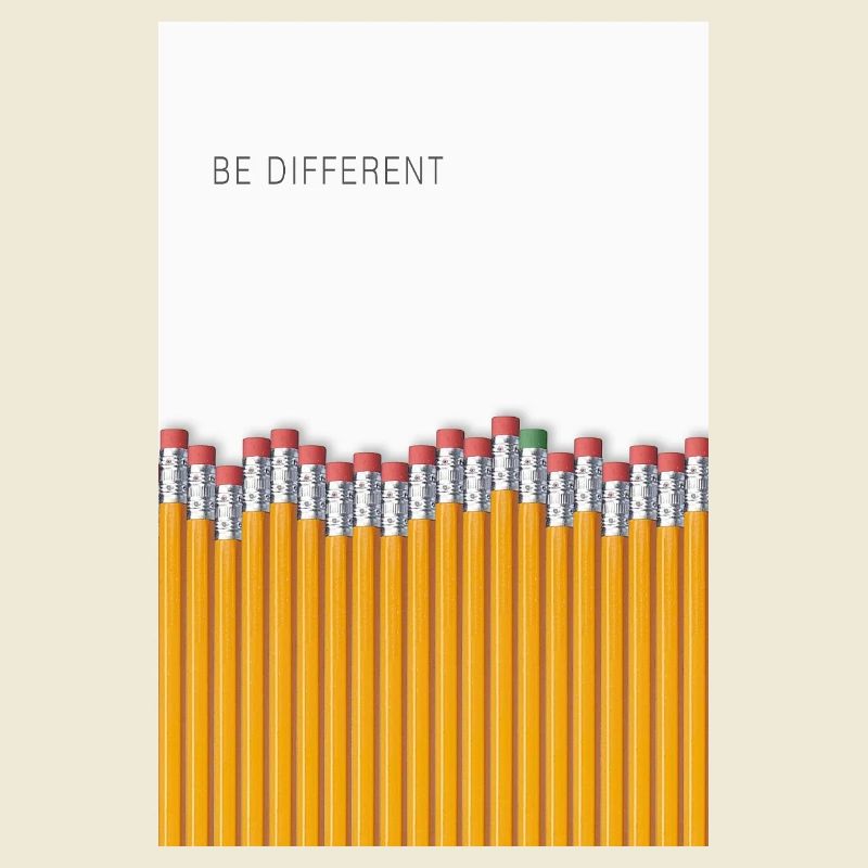 Be Different Minimalist Statement Design