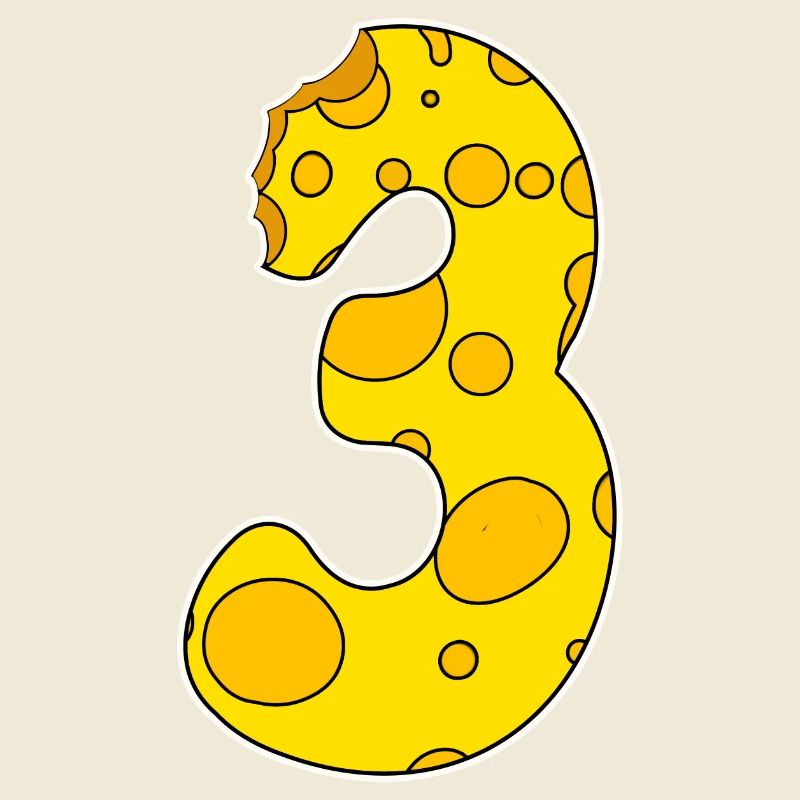 Number 3 - Three - Third