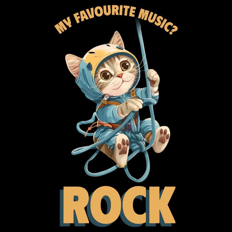 Ma musique préférée ? Escalade Chat mignon