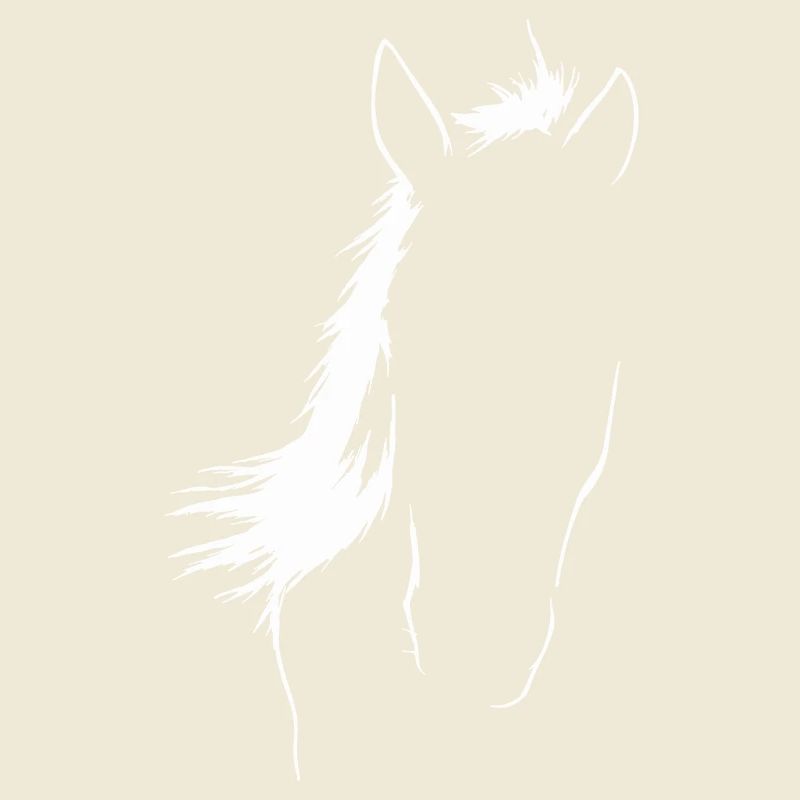 Elegante Pferdesilhouette Kunst
