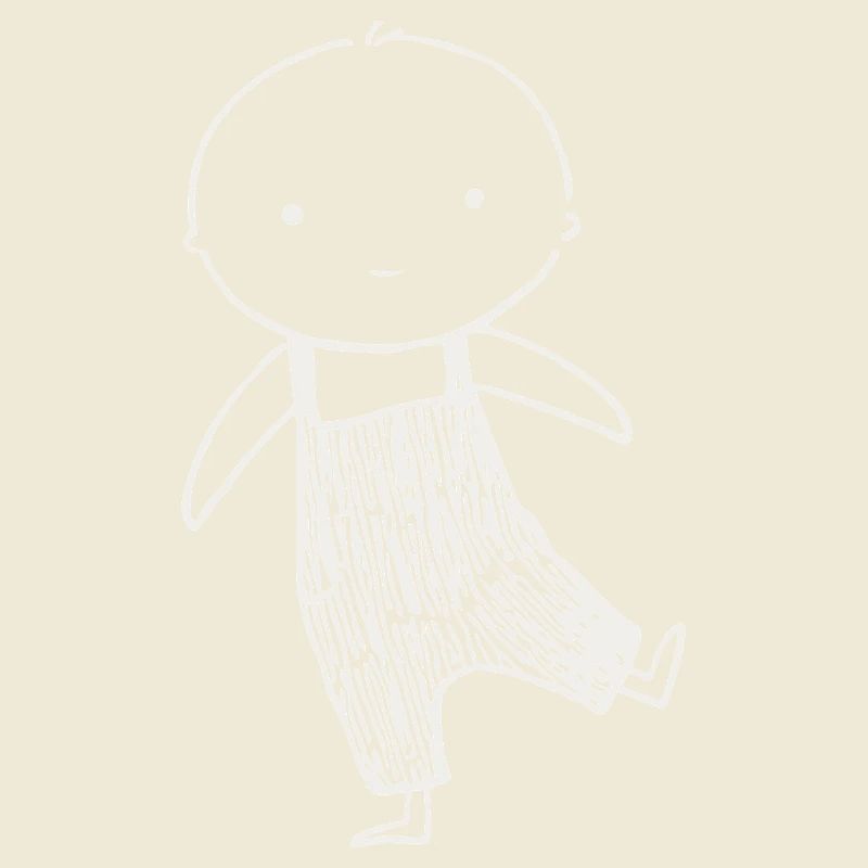 Tiny Doodle in Overalls