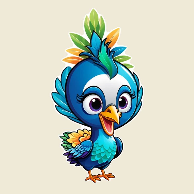 mignon petit paon