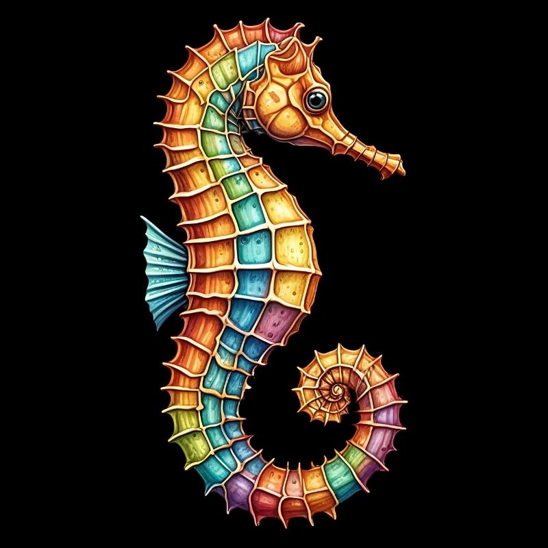 Hübsches dekoratives Seepferdchen