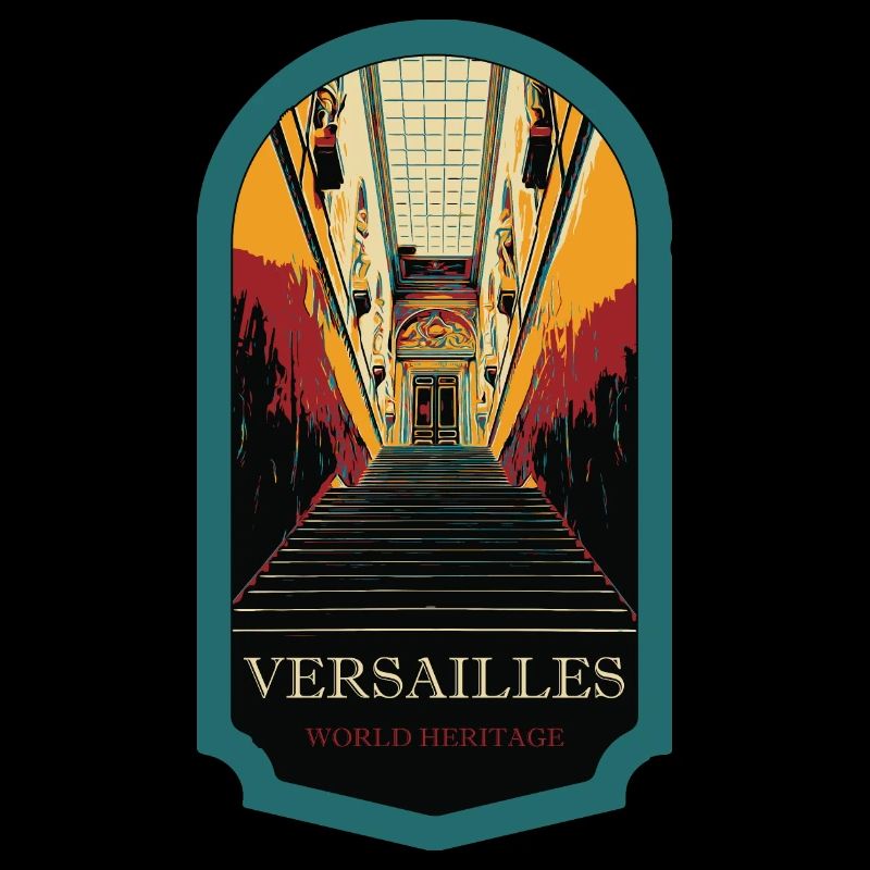 Escalier royal, Illustration de Versailles