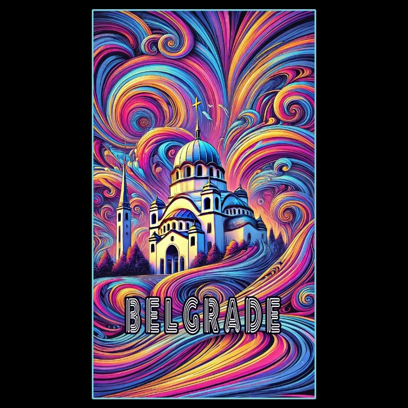 Belgrad Serbien Panorama Design