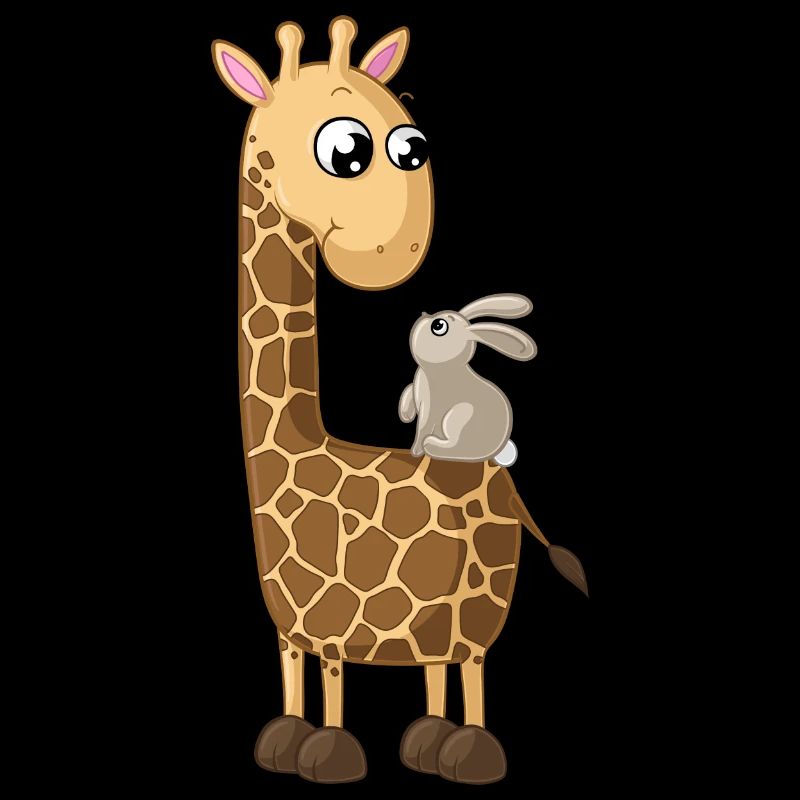 Glückliche Comic Giraffe