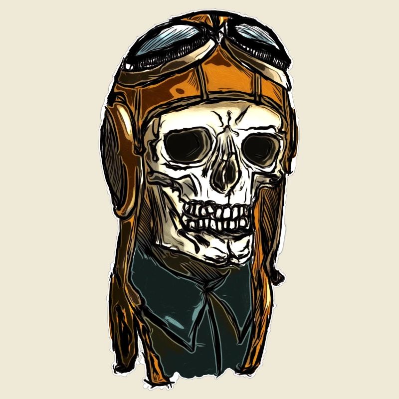 Skull avec casque