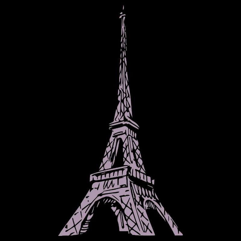 Eiffelturm Silhouette Paris Grunge Look