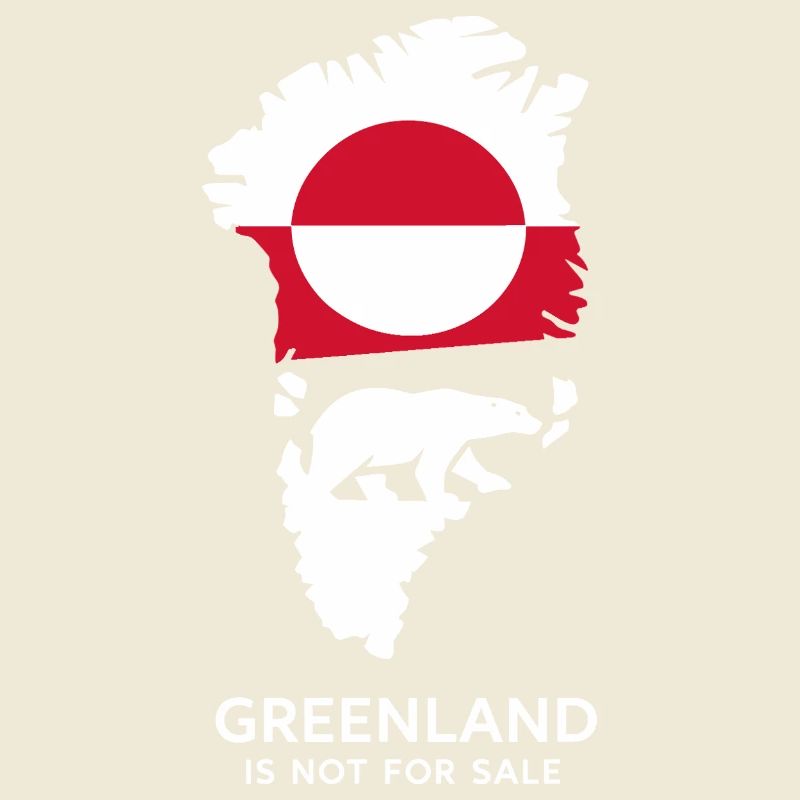 Don nature arctique du drapeau de l’ours polaire du Groenland
