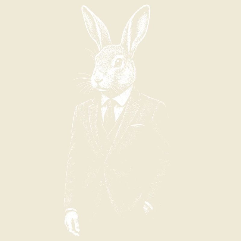 Dapper Rabbit in Suit