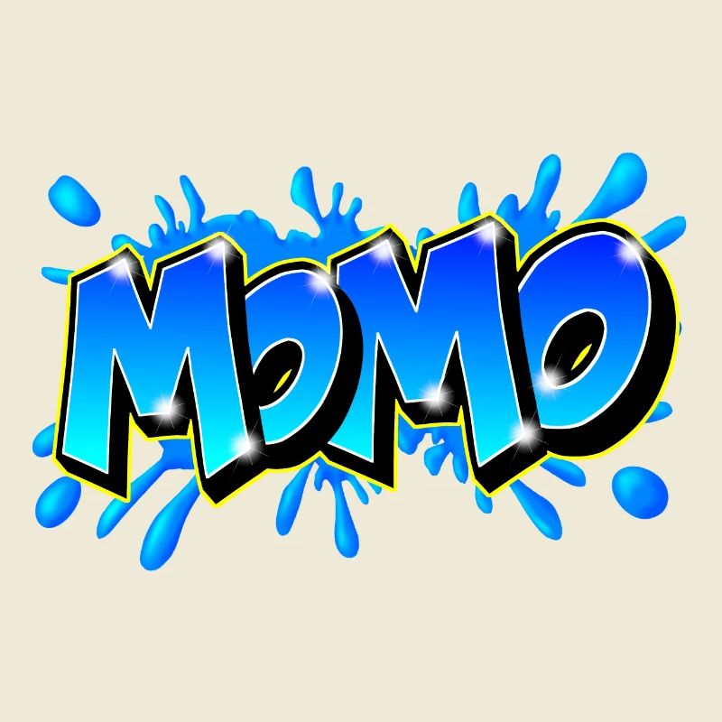 Graffiti Name MOMO printable on evrything