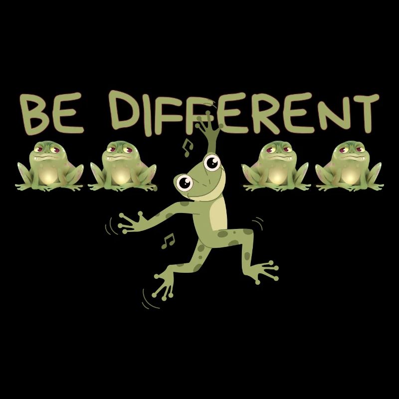 ÊTRE DIFFÉRENT Grenouille