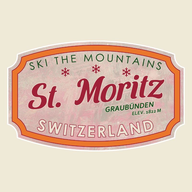 St Moritz Mountain Ski-Marke
