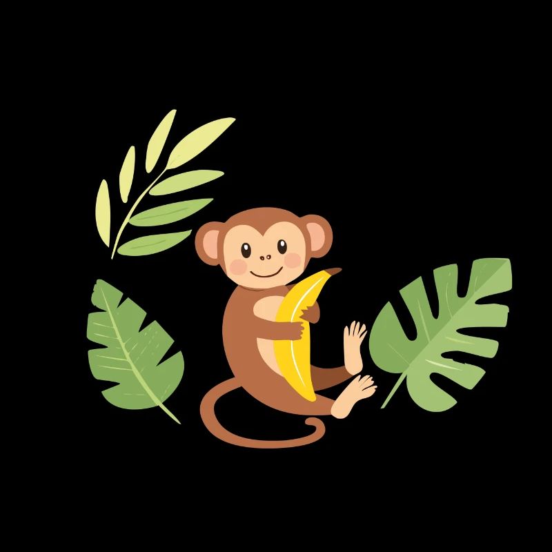 Monkey with banana