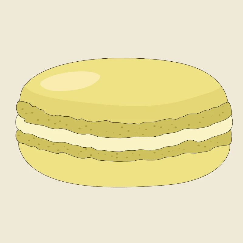 yellow macaron