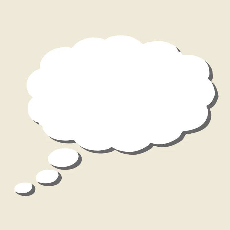 Thought Cloud, Thinkbubble. To personalize