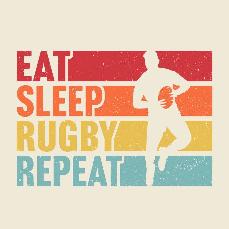 retro eat sleep rugby