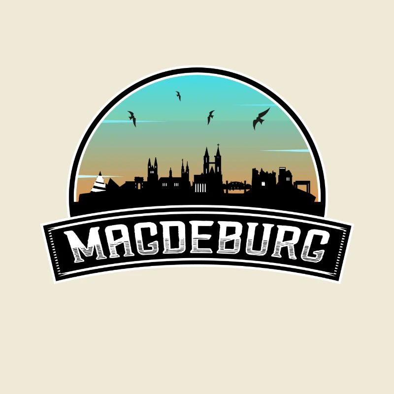 Magdeburg Germany Skyline German Souvenir