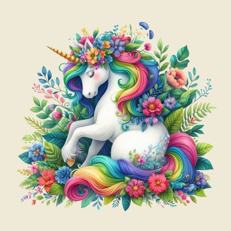 Rainbow Mane Unicorn Bloom