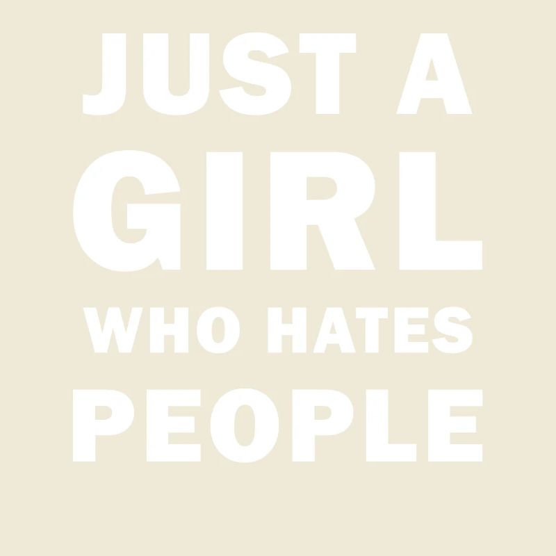 I hate people