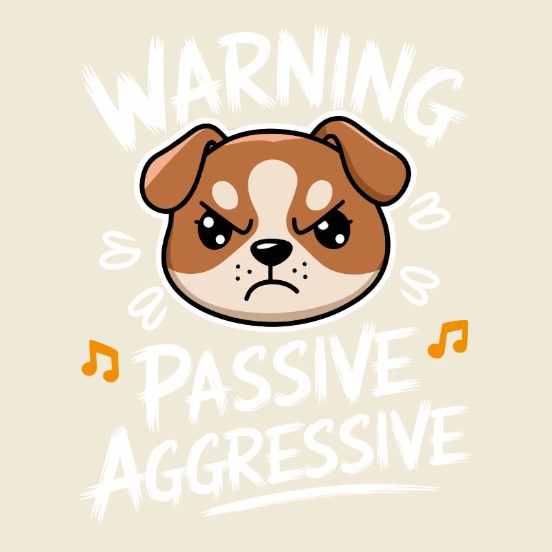 Warning Passive Aggressive Dog