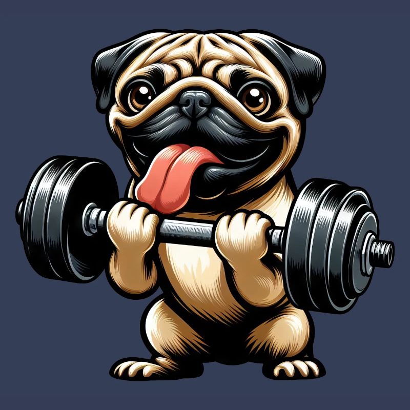 Pug Workout: Dumbbell Training with Fun