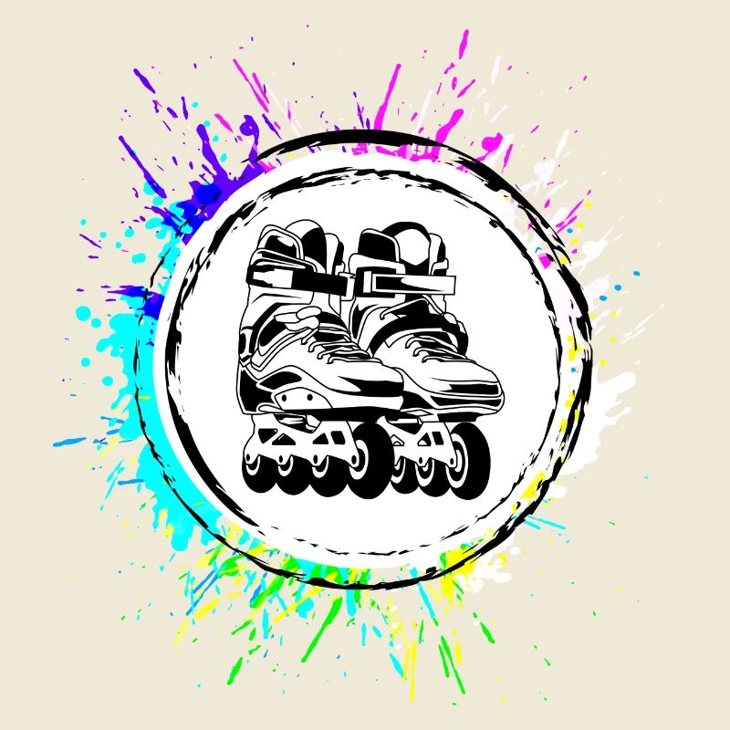 Inline skates icon Bunt