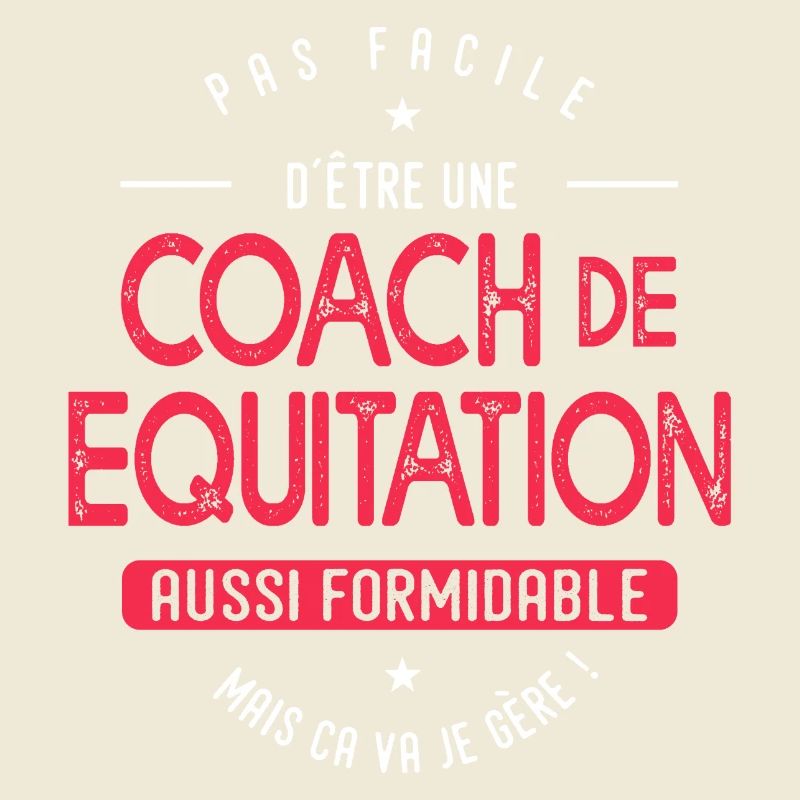 coach Equitation formidable cadeau humour cheval