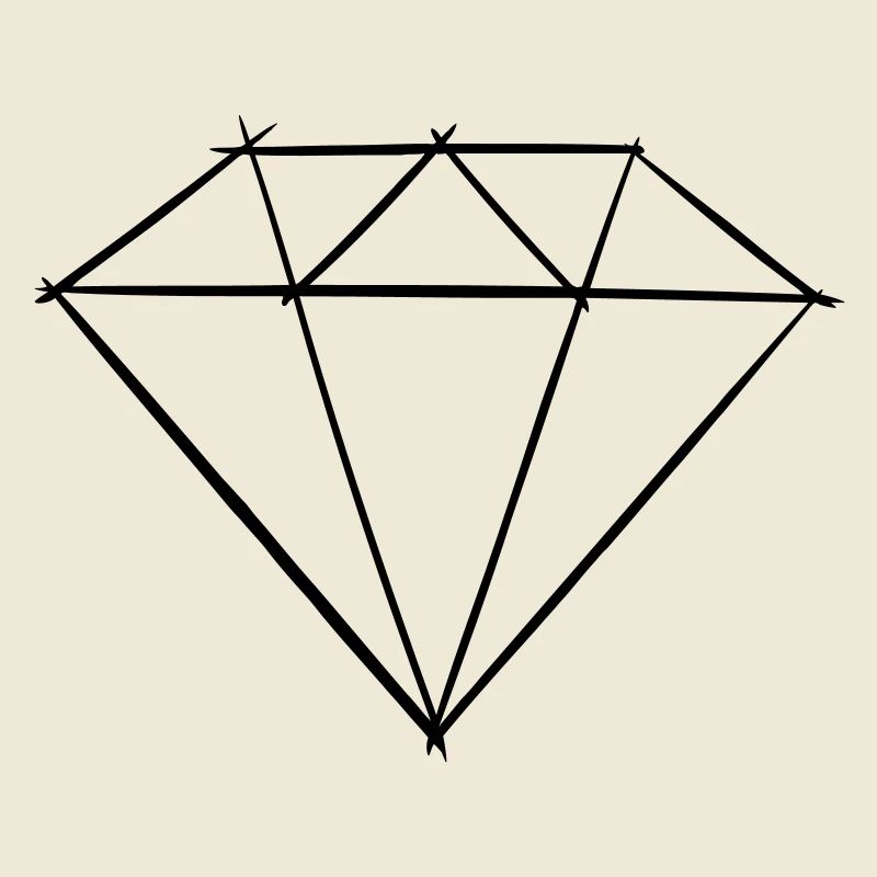 Dessin de symbole de pierre précieuse