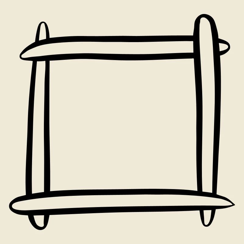 Decorative frame / picture frame. Template.