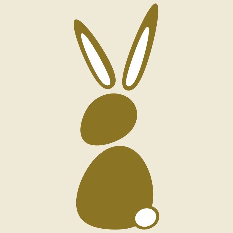 Bunny Rabbit Bunny Silhouette Seated Cute