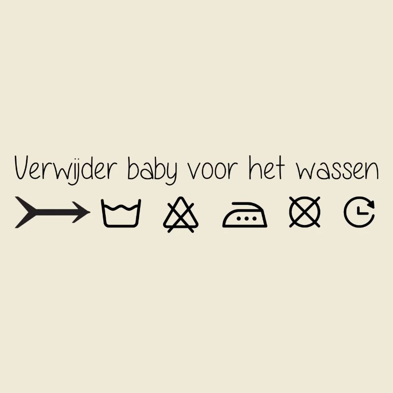 Remove infant before washing