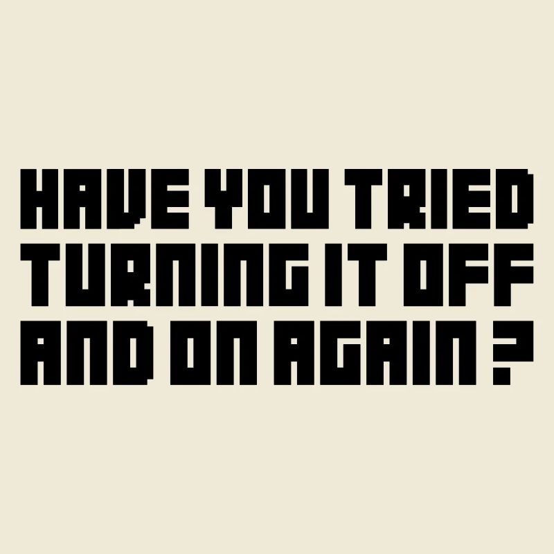 Turning It Off – Nerdiges Computer Statemen