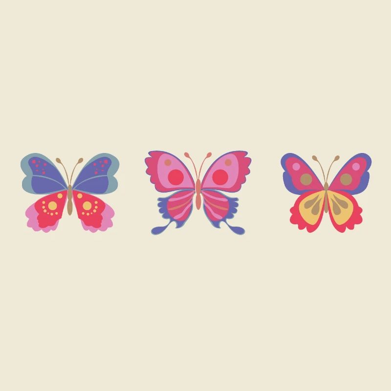 Variété de papillon coloré
