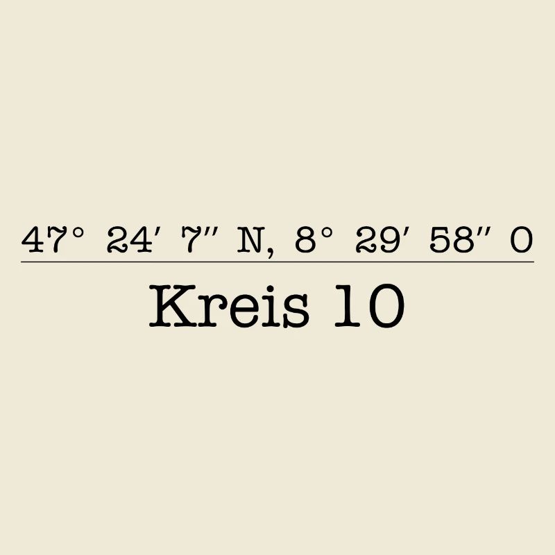 Coordinates District 10 Zurich