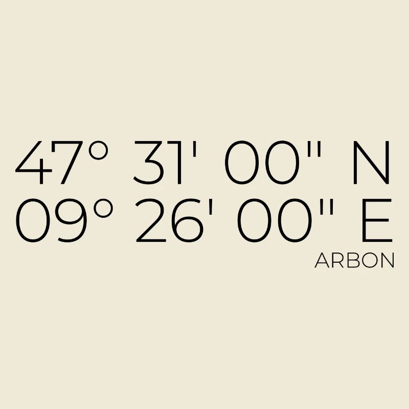 coordinates Arbon Canton of Thurgau