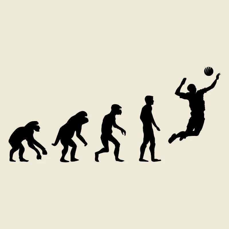 retro Volleyball Evolution Beachvolleyball Symbol