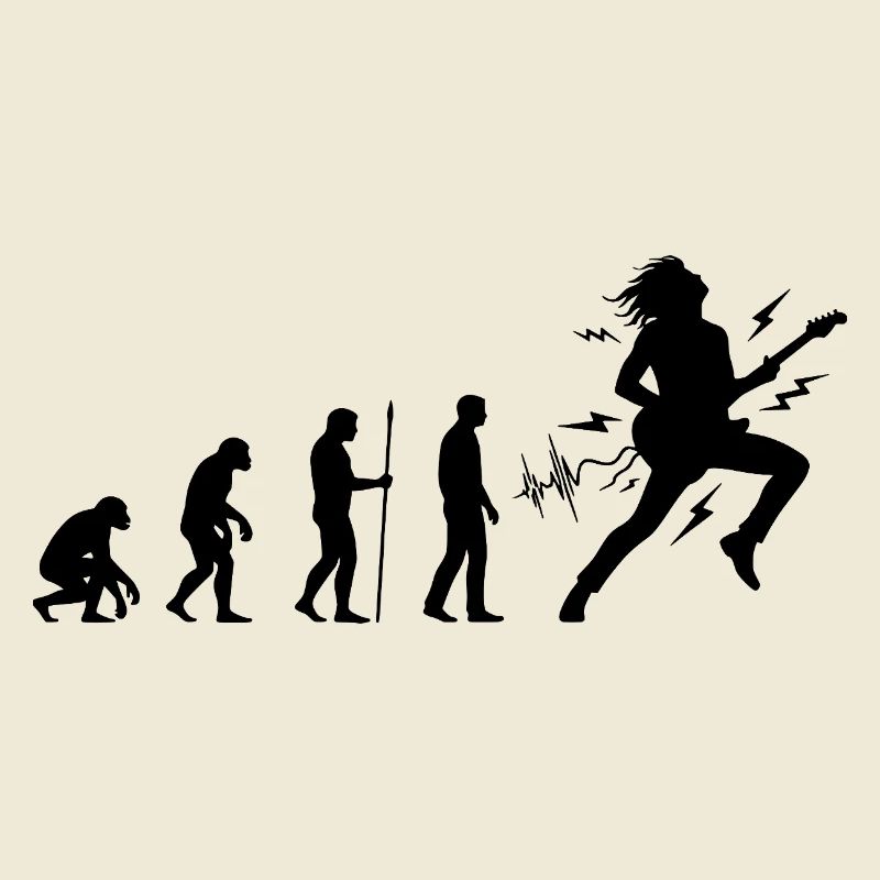 Évolution vers guitariste et musicien rock